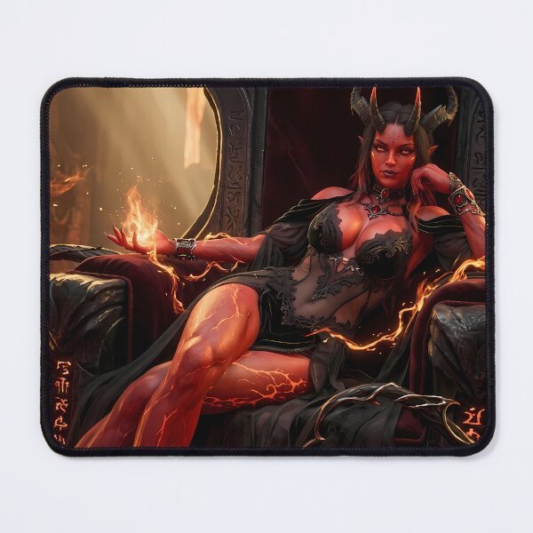 Item preview, Fiery Demon Queen Succubus Dark Fantasy designed and sold by GalleryBrisArt.