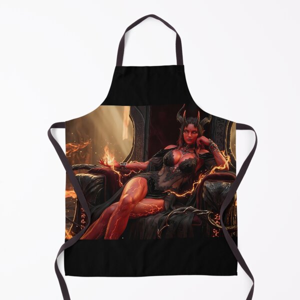 Item preview, Fiery Demon Queen Succubus Dark Fantasy designed and sold by GalleryBrisArt.