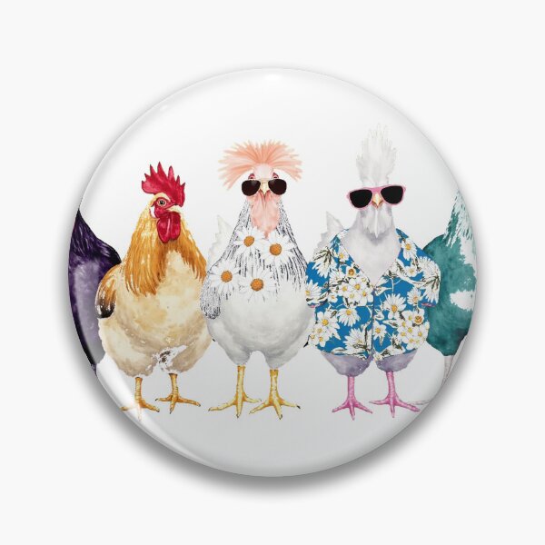 Item preview, Cool Chickens With Sunglasses Watercolor designed and sold by lht6474.