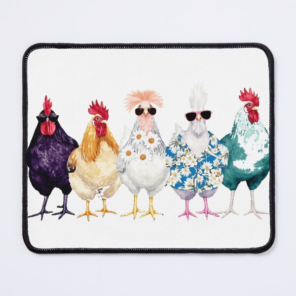 Item preview, Cool Chickens With Sunglasses Watercolor designed and sold by lht6474.