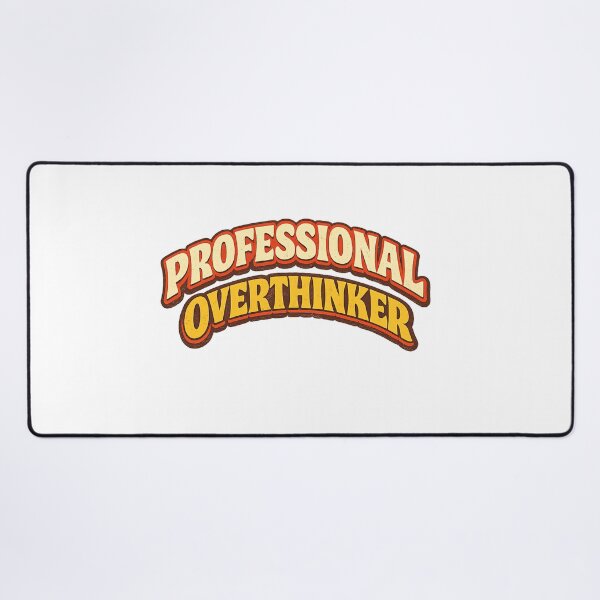 Item preview, Professional Overthinker Funny Retro Distressed Quote designed and sold by DesignEpic22.