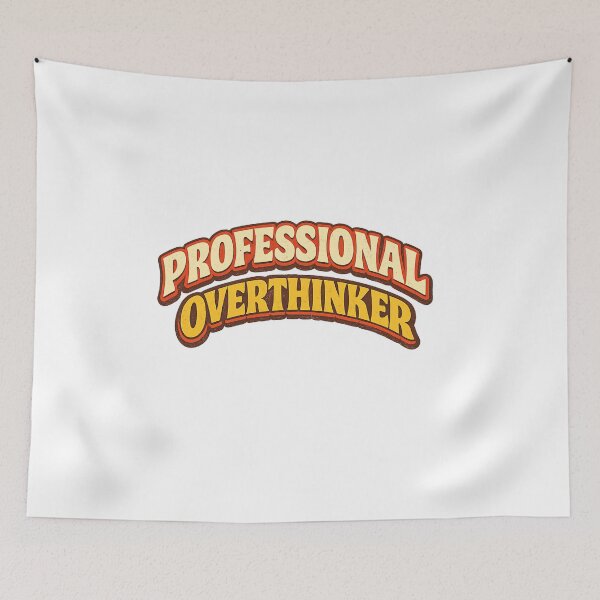 Item preview, Professional Overthinker Funny Retro Distressed Quote designed and sold by DesignEpic22.