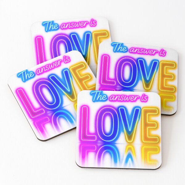 Item preview, What the World Needs – The Answer is Love Neon designed and sold by Realproplyai.
