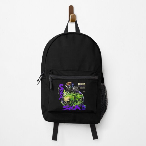 Item preview, Toxic Green Skull Potion Flask Edgy Japanese Streetwear designed and sold by Vermanartist.