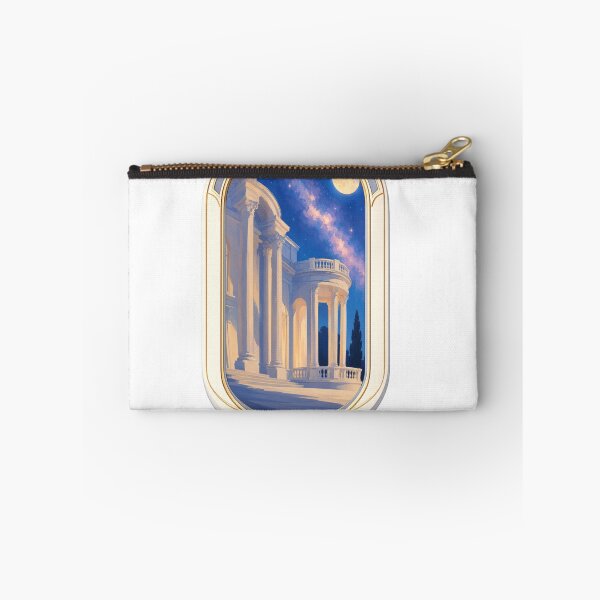 Item preview, Moonlit Classical Villa Back Print | Mediterranean Night Architecture Shirt designed and sold by Luna Haven.