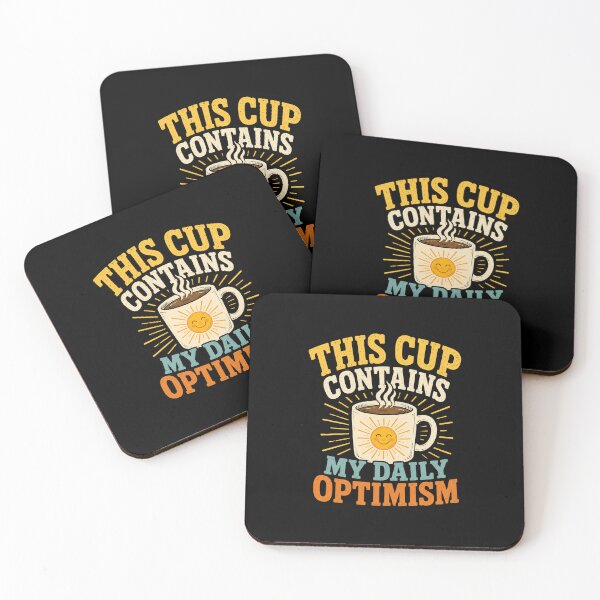Item preview, This Cup Contains My Daily Optimism Coffee Lover Quote designed and sold by ColeLaniTrading.