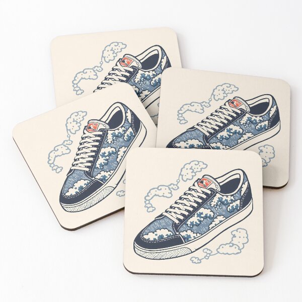 Item preview, Great Wave Sneaker Japanese Ukiyo-e Art designed and sold by ZenStyleStudio.
