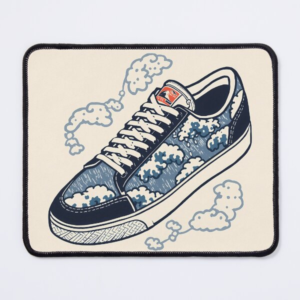 Item preview, Great Wave Sneaker Japanese Ukiyo-e Art designed and sold by ZenStyleStudio.