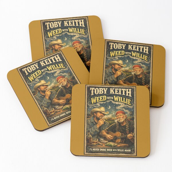 Artikelvorschau, Toby Keith Weed With Willie Nelson Poster entworfen und verkauft von Halifaxartguy.