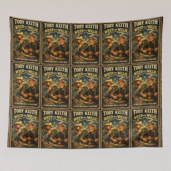 Item preview, Toby Keith Weed With Willie Nelson Poster designed and sold by Halifaxartguy.