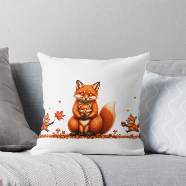 Item preview, Cozy Fox Family Autumn Mug – Cute Woodland Foxes designed and sold by HO•Designs.