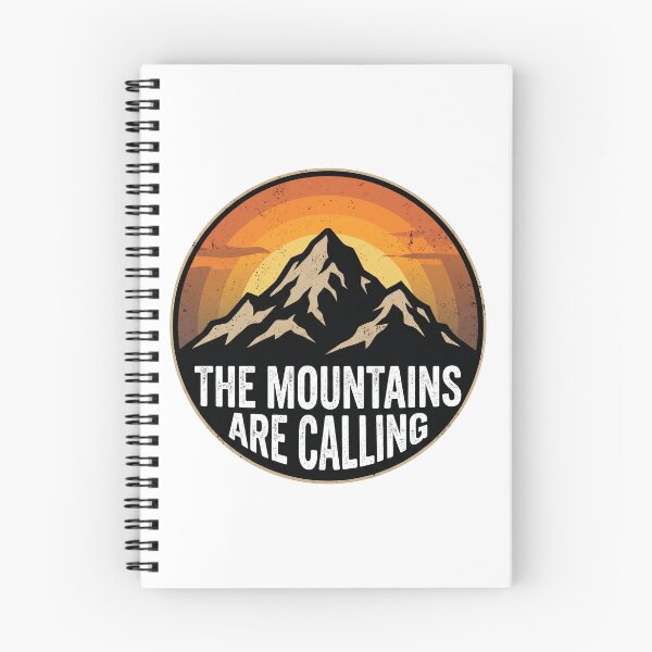 Item preview, The Mountains Are Calling Retro Sunset designed and sold by pattman.