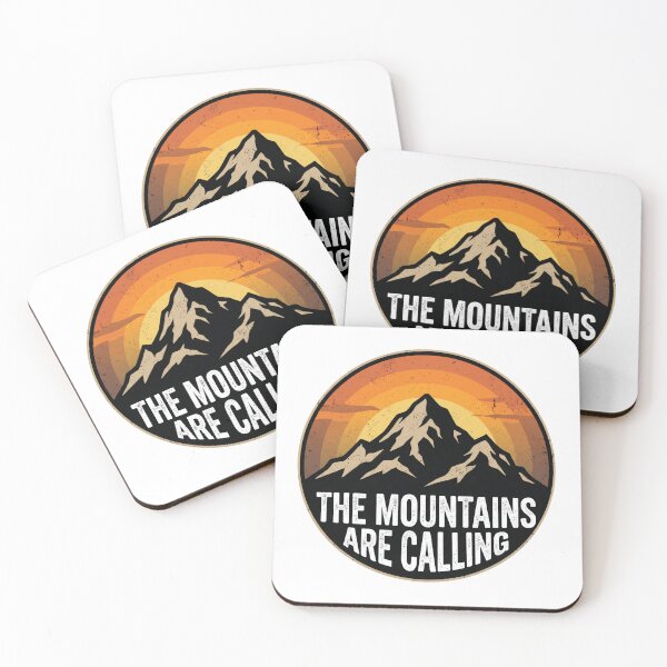 Item preview, The Mountains Are Calling Retro Sunset designed and sold by pattman.