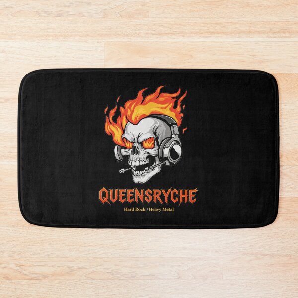 Item preview, QUEENSYRCHE Flaming Skull designed and sold by HeavHeadDsgn.