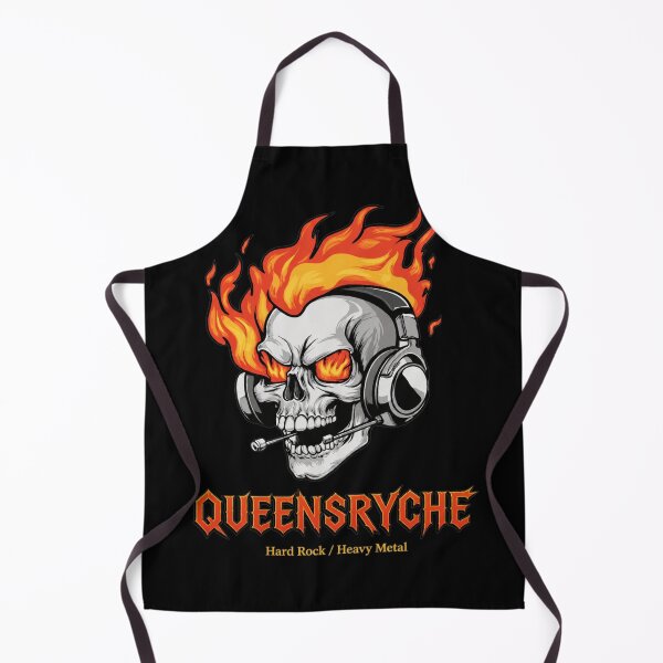 Item preview, QUEENSYRCHE Flaming Skull designed and sold by HeavHeadDsgn.