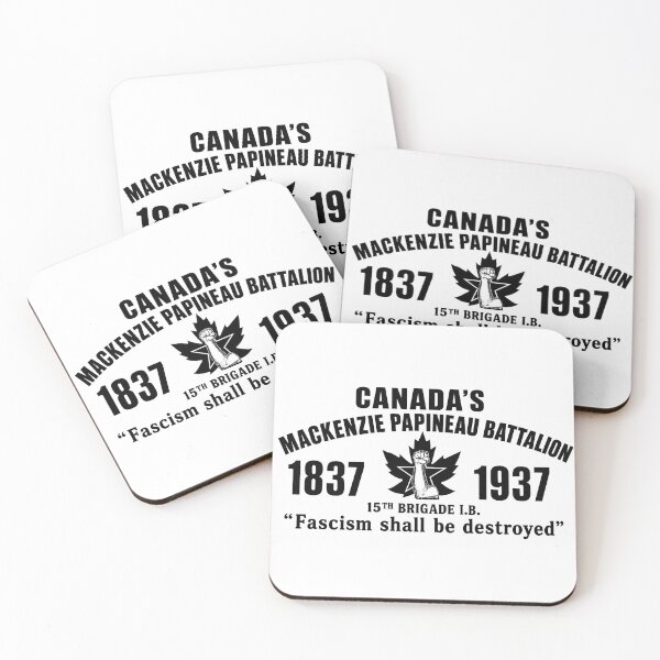 Item preview, Canadas Mackenzie Papineau Battalion Antifascist Commemorative Artwork Print designed and sold by PinUpPizzazz.