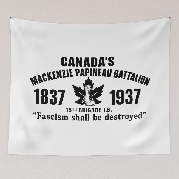 Item preview, Canadas Mackenzie Papineau Battalion Antifascist Commemorative Artwork Print designed and sold by PinUpPizzazz.