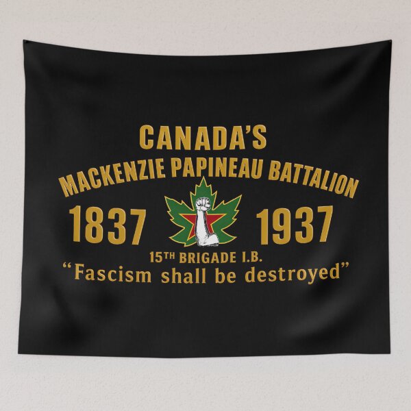 Item preview, Canadas Mackenzie Papineau Battalion Antifascist Commemorative Artwork Print designed and sold by PinUpPizzazz.