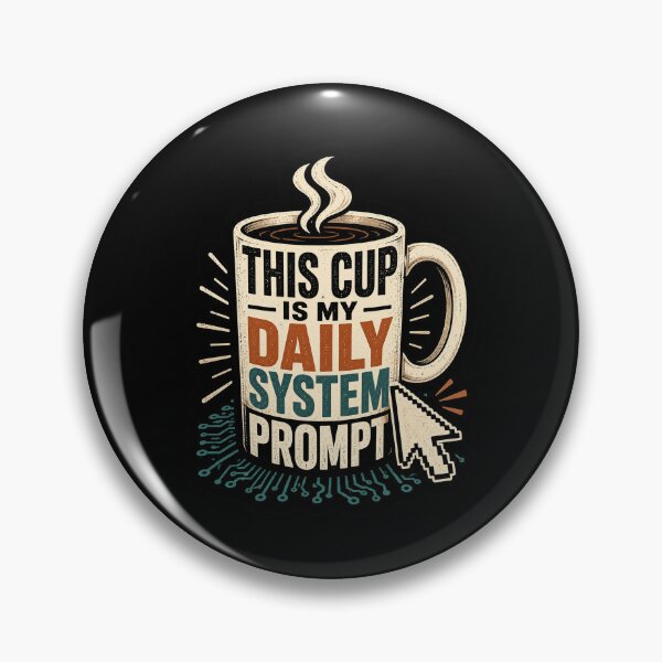 Item preview, This Cup Is My Daily System Prompt Coffee Programmer Humor designed and sold by ColeLaniTrading.
