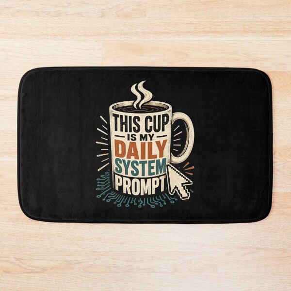Item preview, This Cup Is My Daily System Prompt Coffee Programmer Humor designed and sold by ColeLaniTrading.