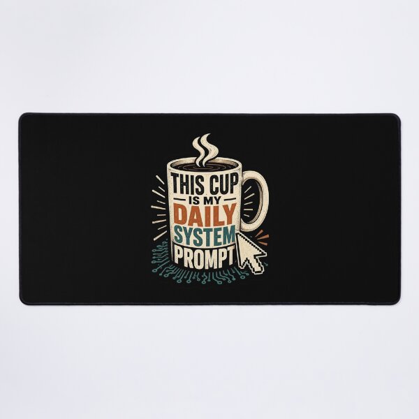 Item preview, This Cup Is My Daily System Prompt Coffee Programmer Humor designed and sold by ColeLaniTrading.