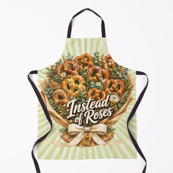 Item preview, Instead of Roses | Pretzel Bouquet Cute Bakery Illustration designed and sold by UUniqueIImprint.