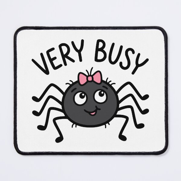 Item preview, Very Busy Cute Spider With Pink Bow designed and sold by Imaginationbeyond.