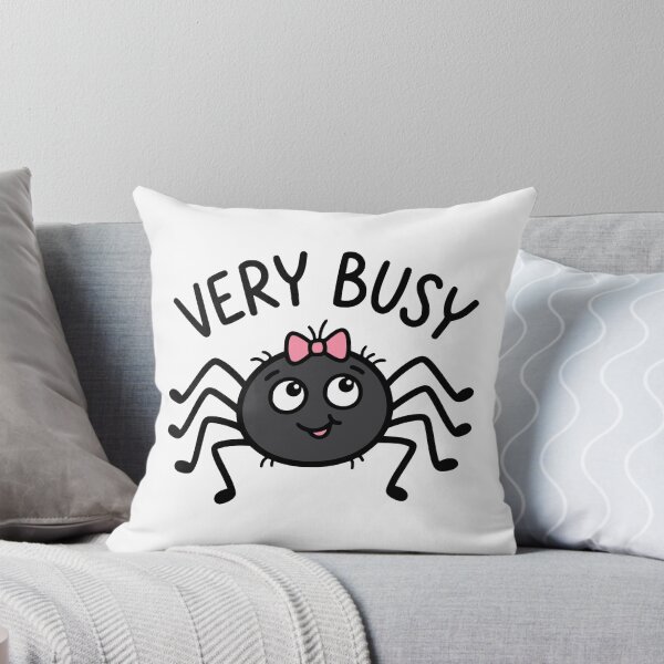 Item preview, Very Busy Cute Spider With Pink Bow designed and sold by Imaginationbeyond.