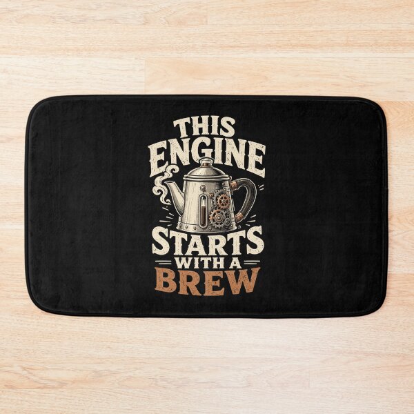 Item preview, This Engine Starts With A Brew Coffee Mechanic Humor designed and sold by ColeLaniTrading.