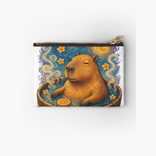 Item preview, Zero Stress Capybara Energy Van Gogh Style T-Shirt Design designed and sold by KIDEnia.