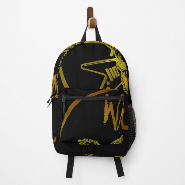 Item preview, The Warning Skull Crossed Guitars Gold Seal Poster designed and sold by BrookCrooks.