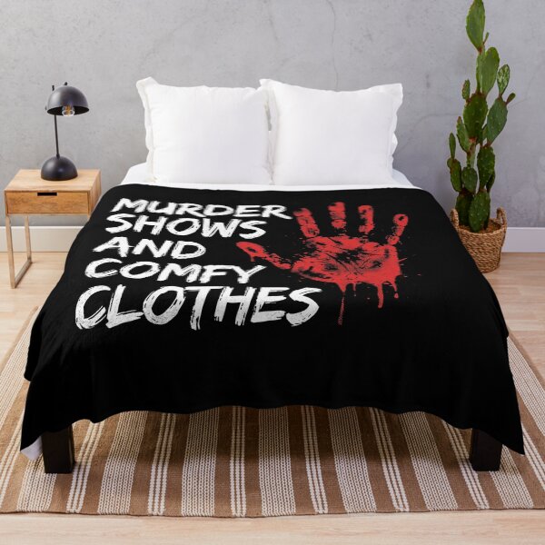 Item preview, Murder Shows and Comfy Clothes True Crime Graphic Tee designed and sold by AdyKurniawan.