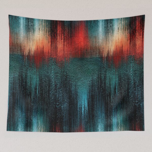 Item preview, Glitchy Neon Cascade Abstract designed and sold by Piotrek0001.