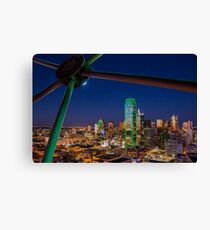 Dallas Skyline bei Nacht Leinwanddruck