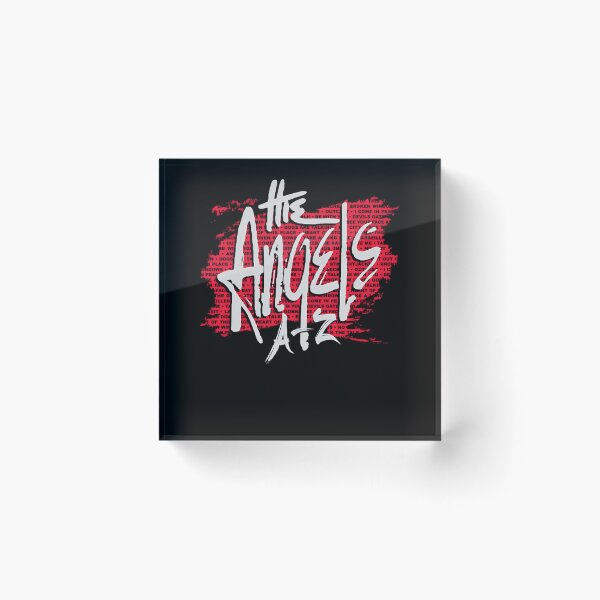 Item preview, The Angels A To Z Song List Red Background Poster designed and sold by BrookCrooks.