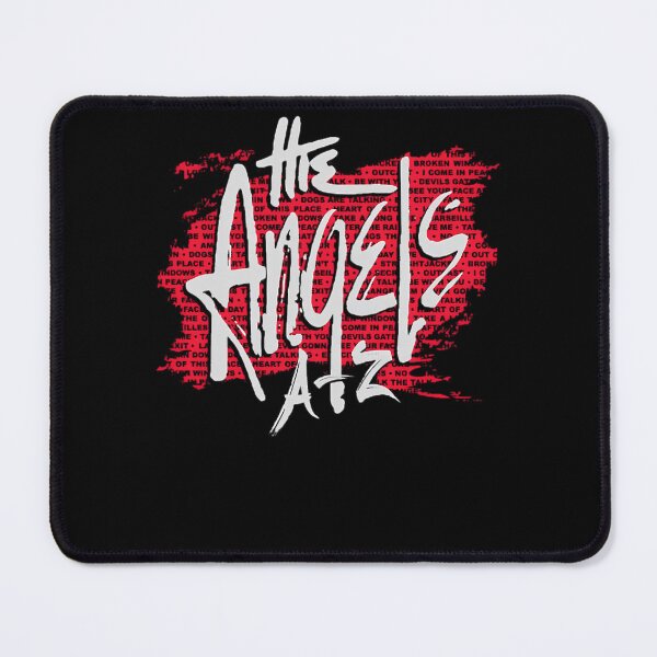 Item preview, The Angels A To Z Song List Red Background Poster designed and sold by BrookCrooks.