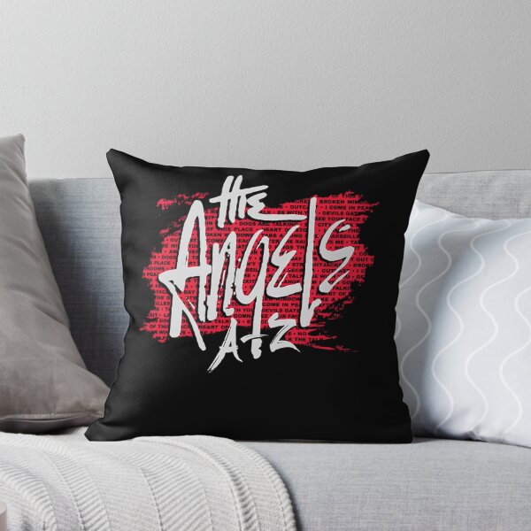 Item preview, The Angels A To Z Song List Red Background Poster designed and sold by BrookCrooks.