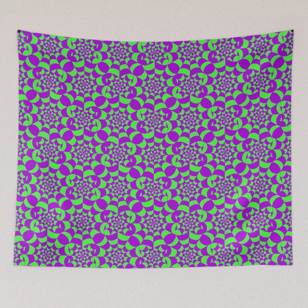 Item preview, Mesmerising Web - Purple and Green Spider Web Halloween Pattern designed and sold by BlackthornDsign.