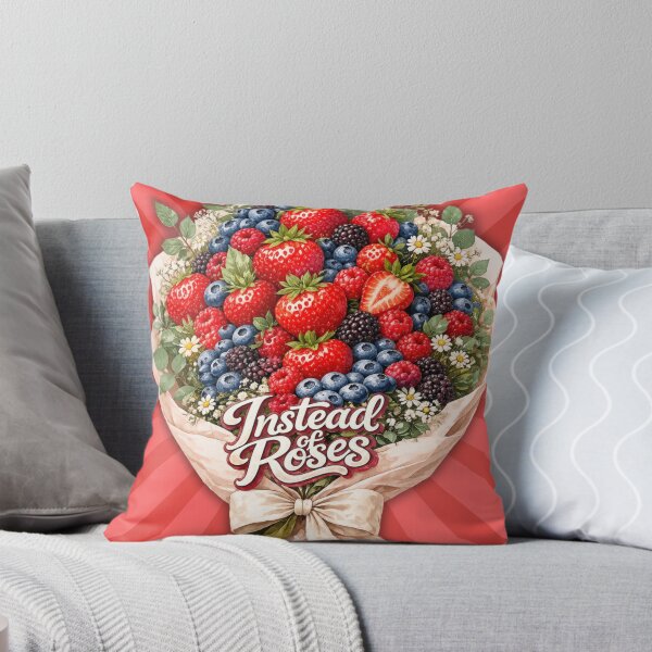 Item preview, Instead of Roses | Berry Bouquet Strawberry Blueberry Blackberry Fruit Illustration designed and sold by UUniqueIImprint.