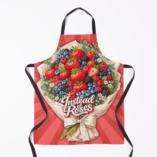 Item preview, Instead of Roses | Berry Bouquet Strawberry Blueberry Blackberry Fruit Illustration designed and sold by UUniqueIImprint.