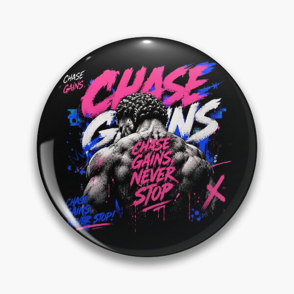 Item preview, Chase Gains Never Stop Neon Graffiti Bodybuilder designed and sold by Vermanartist.