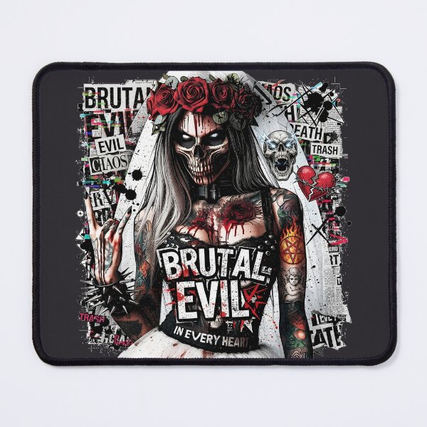 Item preview, Brutal Bride Newspaper Broken Heart designed and sold by Voodoo Store Paranormal Collections.