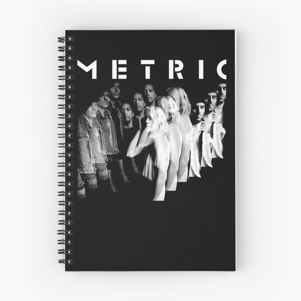Item preview, Metric Band Black White Exposure Motion Poster designed and sold by BrookCrooks.
