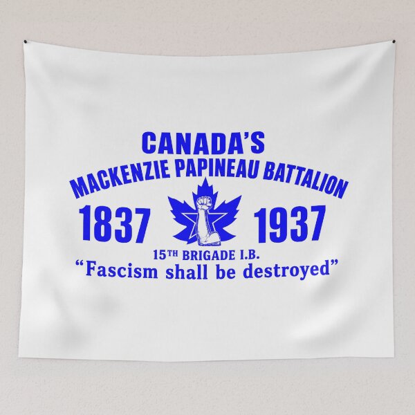 Item preview, Canadas Mackenzie Papineau Battalion Antifascist Commemorative Artwork Print designed and sold by PinUpPizzazz.