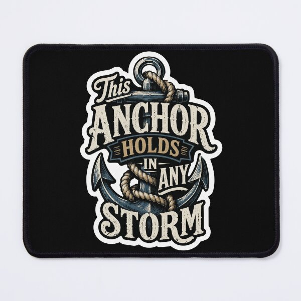 Item preview, This Anchor Holds In Any Storm Nautical Sailor Strength designed and sold by ColeLaniTrading.