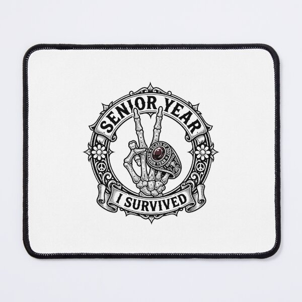 Item preview, Senior Year I Survived Spooky Skeleton Hand Graduation T-Shirt designed and sold by Uglyandcute.