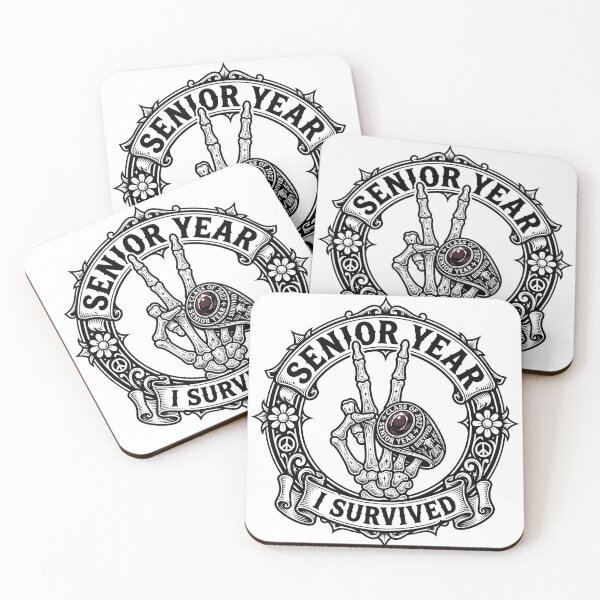Item preview, Senior Year I Survived Spooky Skeleton Hand Graduation T-Shirt designed and sold by Uglyandcute.