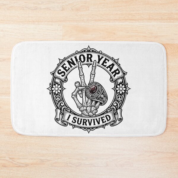 Item preview, Senior Year I Survived Spooky Skeleton Hand Graduation T-Shirt designed and sold by Uglyandcute.