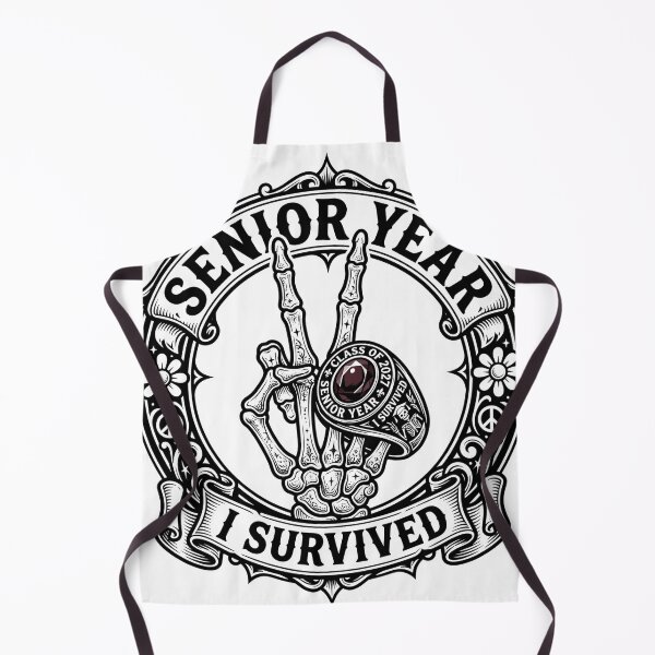 Item preview, Senior Year I Survived Spooky Skeleton Hand Graduation T-Shirt designed and sold by Uglyandcute.