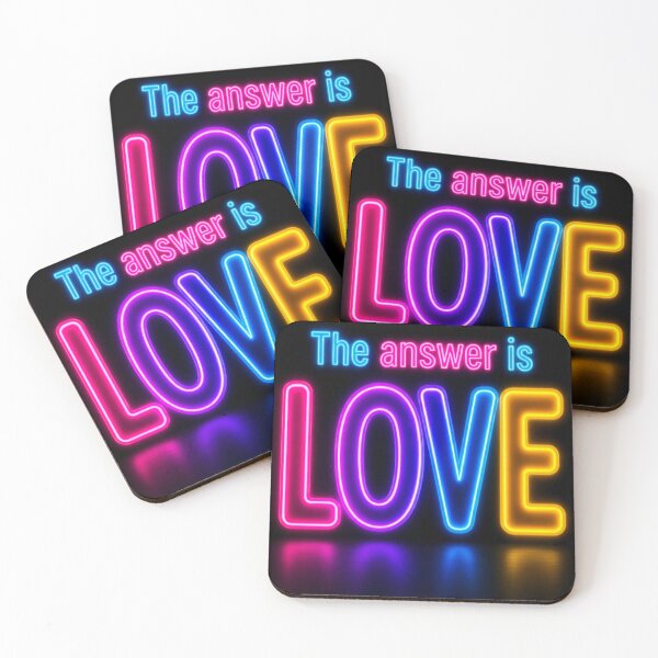Item preview, What the World Needs – The Answer is Love Neon designed and sold by Realproplyai.